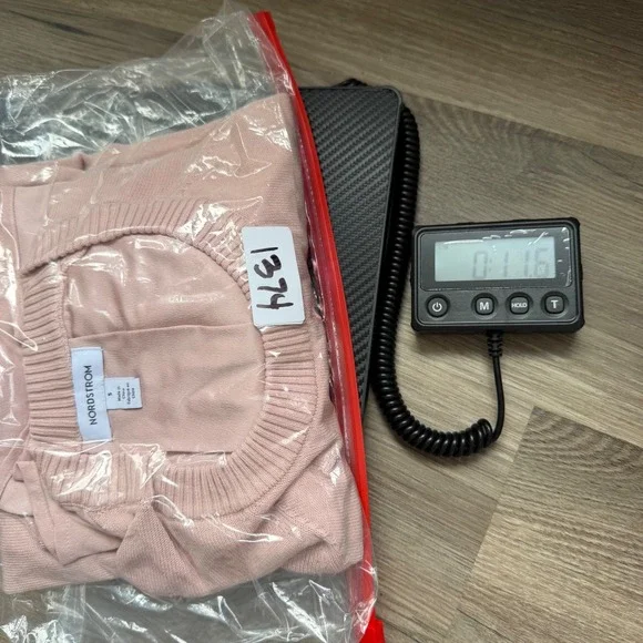 Nordstrom Womens S Blush Pink Linen Blend Knit Sweater Spring Lightweight Modest - Picture 9 of 9